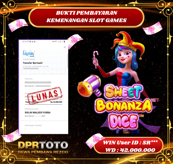 KEMENANGAN BESAR SLOT SWEET BONANZA DICE Rp 42.000.000 - LUNAS